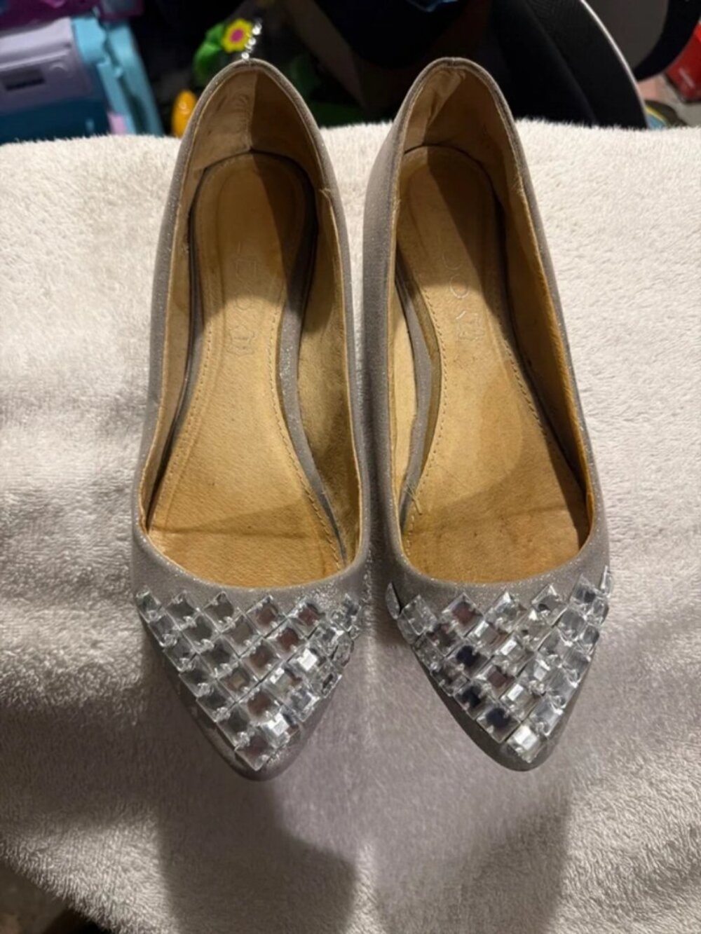 Aldo silver flats